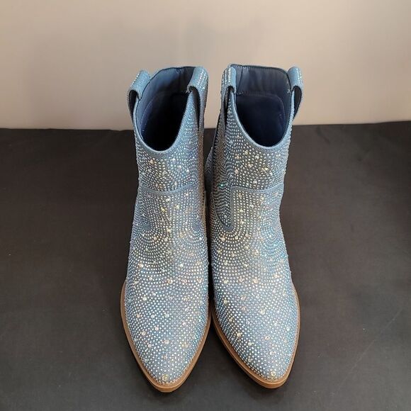 BRAND NEW FOREVER RIVER RHINESTONE WESTERN BOOTIES - Picture 3 of 15